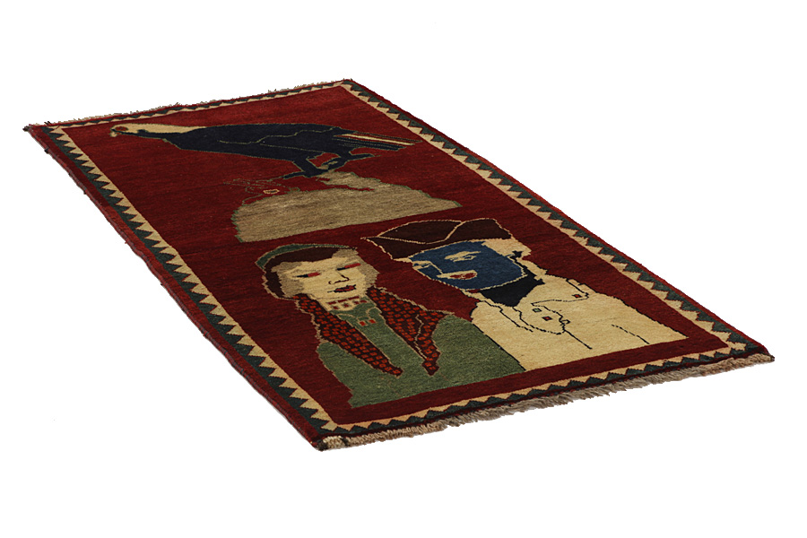 Gabbeh - Bakhtiari Persian Carpet 197x95 - Picture 1