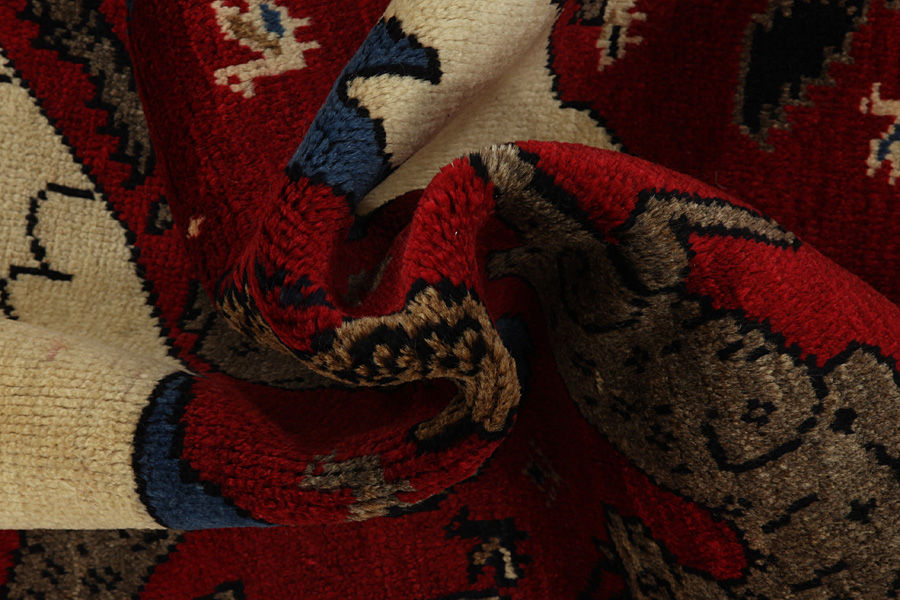 Gabbeh - Qashqai Persian Carpet 203x101 - Picture 6