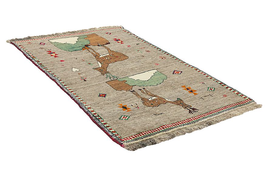 Gabbeh - Qashqai Persian Carpet 200x124 - Picture 1