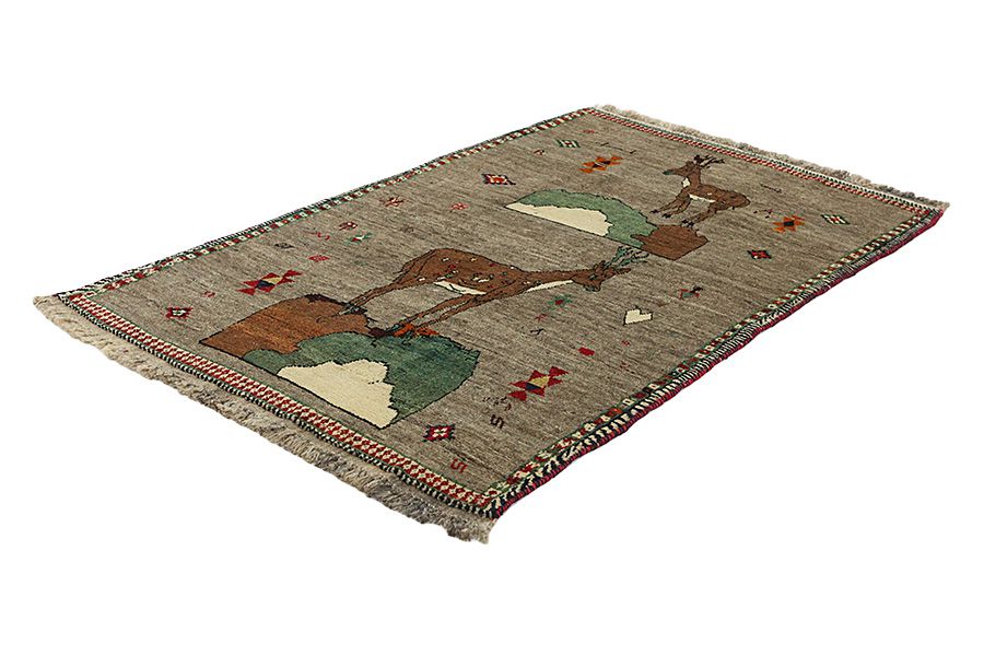 Gabbeh - Qashqai Persian Carpet 200x124 - Picture 2