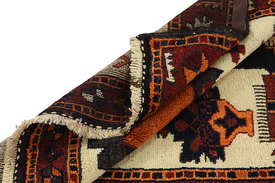 Bakhtiari - Gabbeh Persian Carpet 344x127 - Picture 4