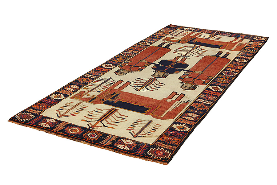 Lori - Qashqai Persian Carpet 333x147 - Picture 2