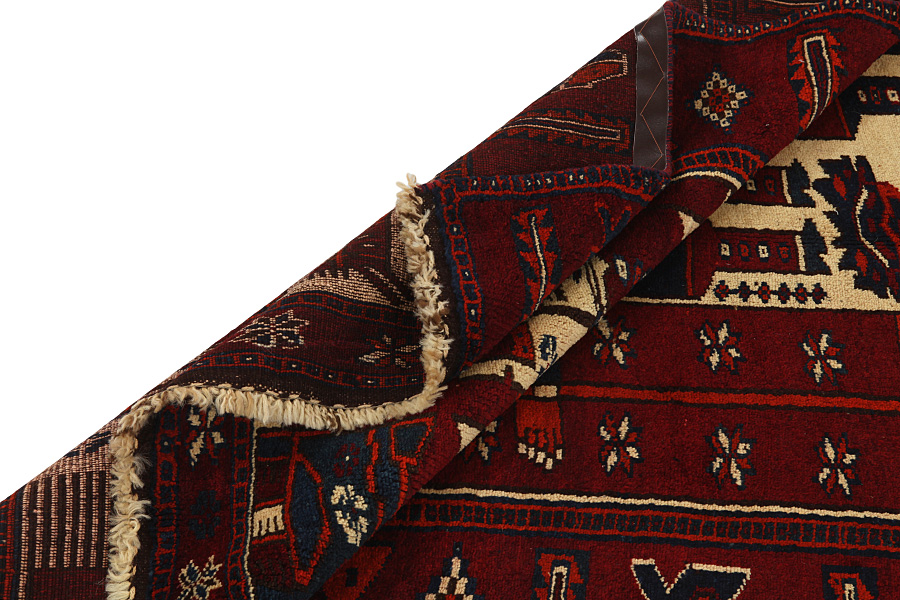 Bakhtiari - Qashqai Persian Carpet 347x131 - Picture 4