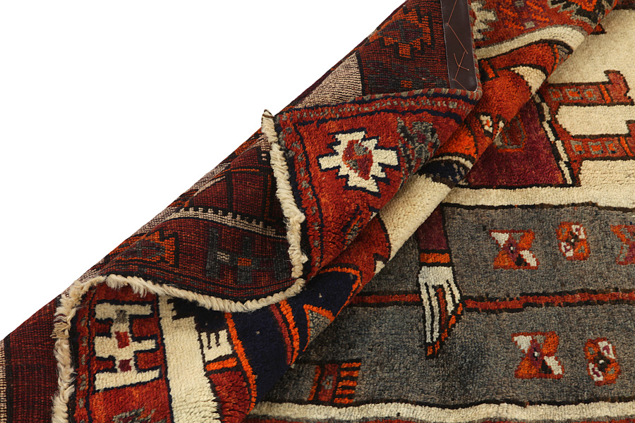 Bakhtiari - Qashqai Persian Carpet 342x128 - Picture 4