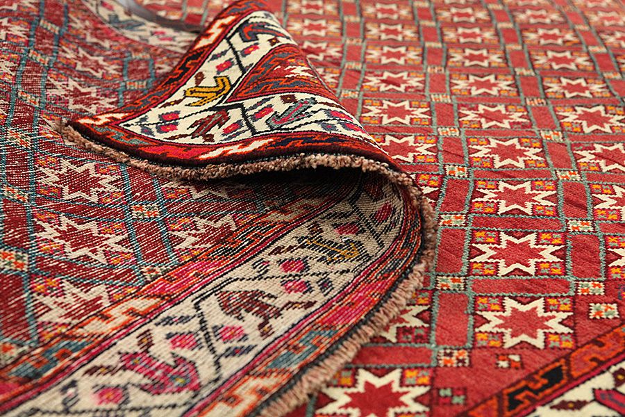 Qashqai - old Persian Carpet 240x145 - Picture 4