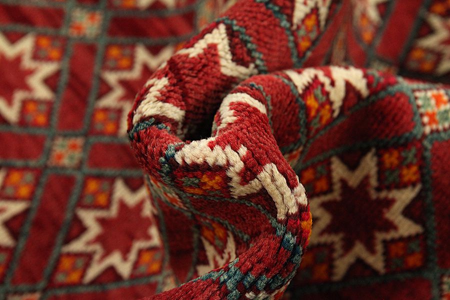 Qashqai - old Persian Carpet 240x145 - Picture 6
